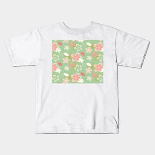 butterflies and flowers Kids T-Shirt